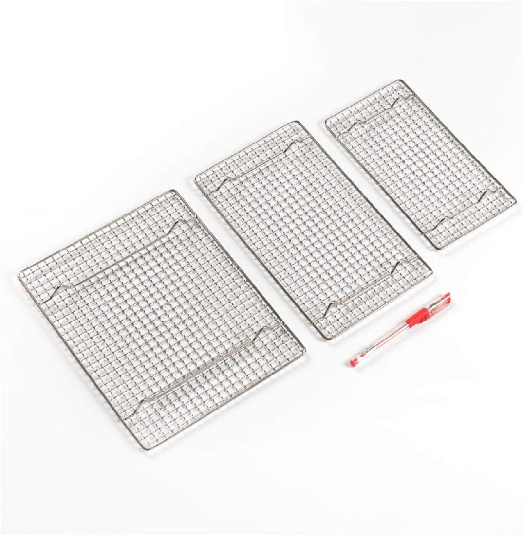 304 Stainless Steel Cooling Rack Versatile Baking Rack Heat Resistant Rust Proof Sturdy Grate 7.8"*7.8"