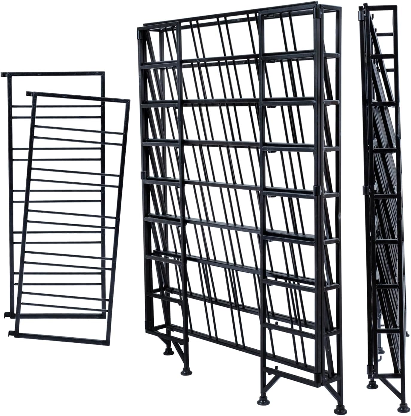 Wine Rack Freestanding Floor,Gray Metal Wine Rack, 9 Tier Wine Stand,Wine Storage Holds up to 54 Bottles,No Assembly Required