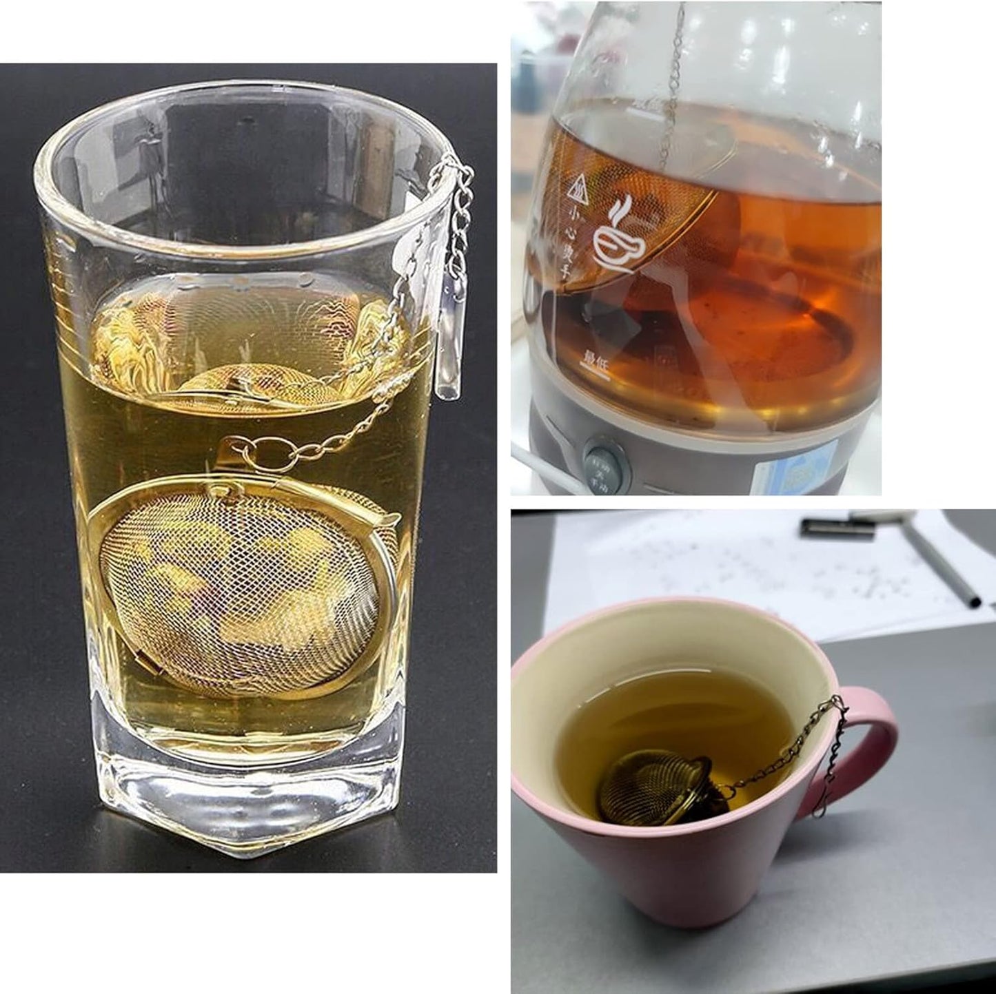 10PCS Tea Infuser, Upgraded Tea Strainer, Premium Tea Infusers for Loose Tea, Tea Steeper, Tea Ball for Tea Flavoring Herbal Spices Seasonings