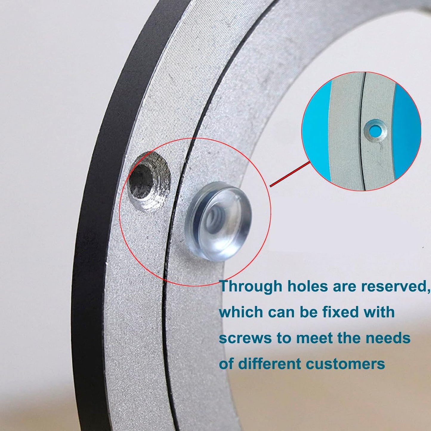 Aluminium Alloy Turntable Bearing, Heavy Duty Swivel Turntable Lazy Susan Rotating Bearing Turntable Round Dining Table Smooth Swivel Plate Hardware (250mm - 10inch)