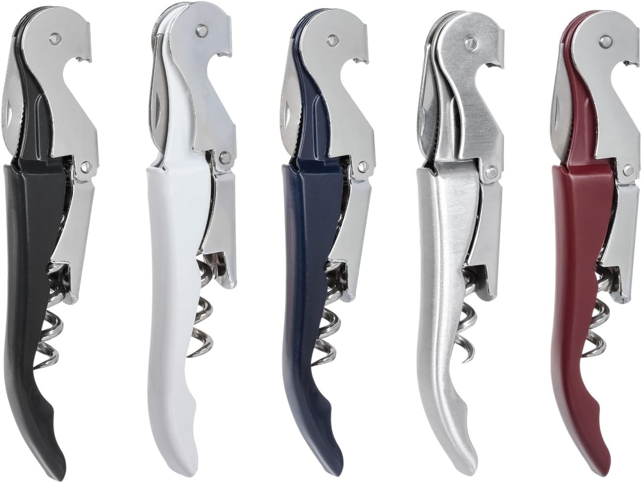 Thirsty Rhino Anggur Double Hinged Waiter's Corkscrew (Set of 2) (White)