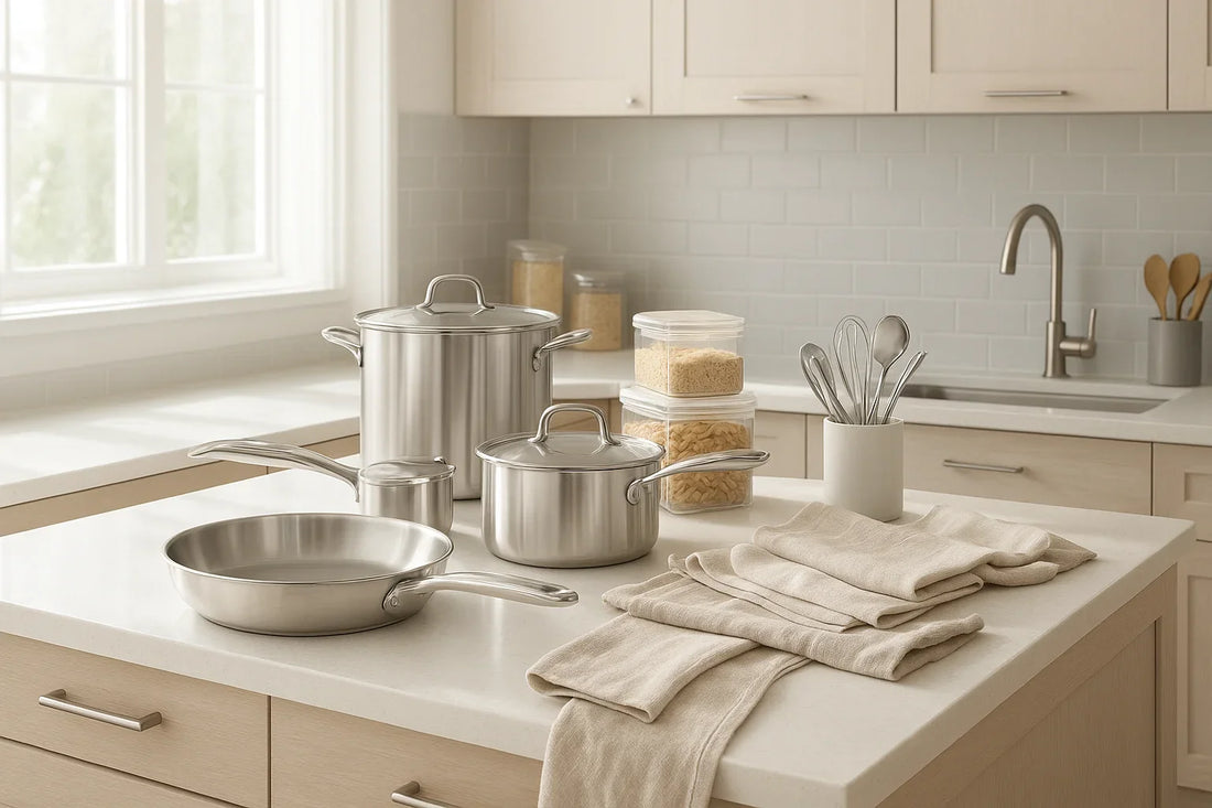 Elevate Your Kitchen Style with Tools, Linens, and Storage Solutions