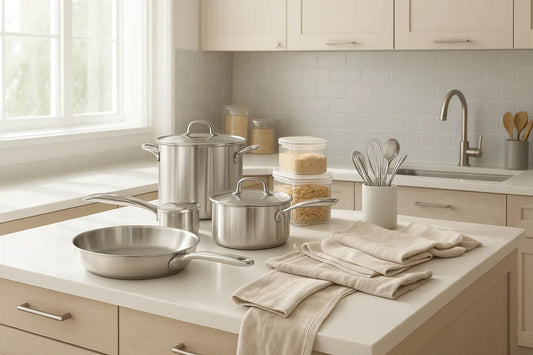 Elevate Your Kitchen Style with Tools, Linens, and Storage Solutions