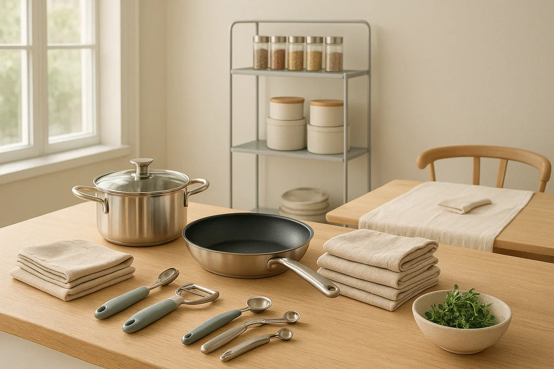 Elevate Your Kitchen Style with Tools, Linens, and Storage Solutions