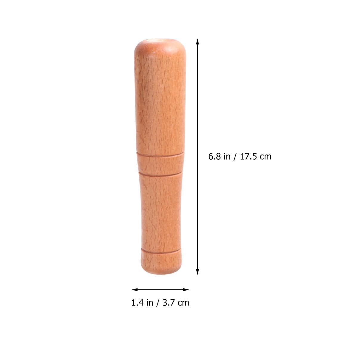 Wooden Pestle Professional Artisan Hardwood Pestle Food Grinding Stick Tool for Bartender and Home Use (Random Color)