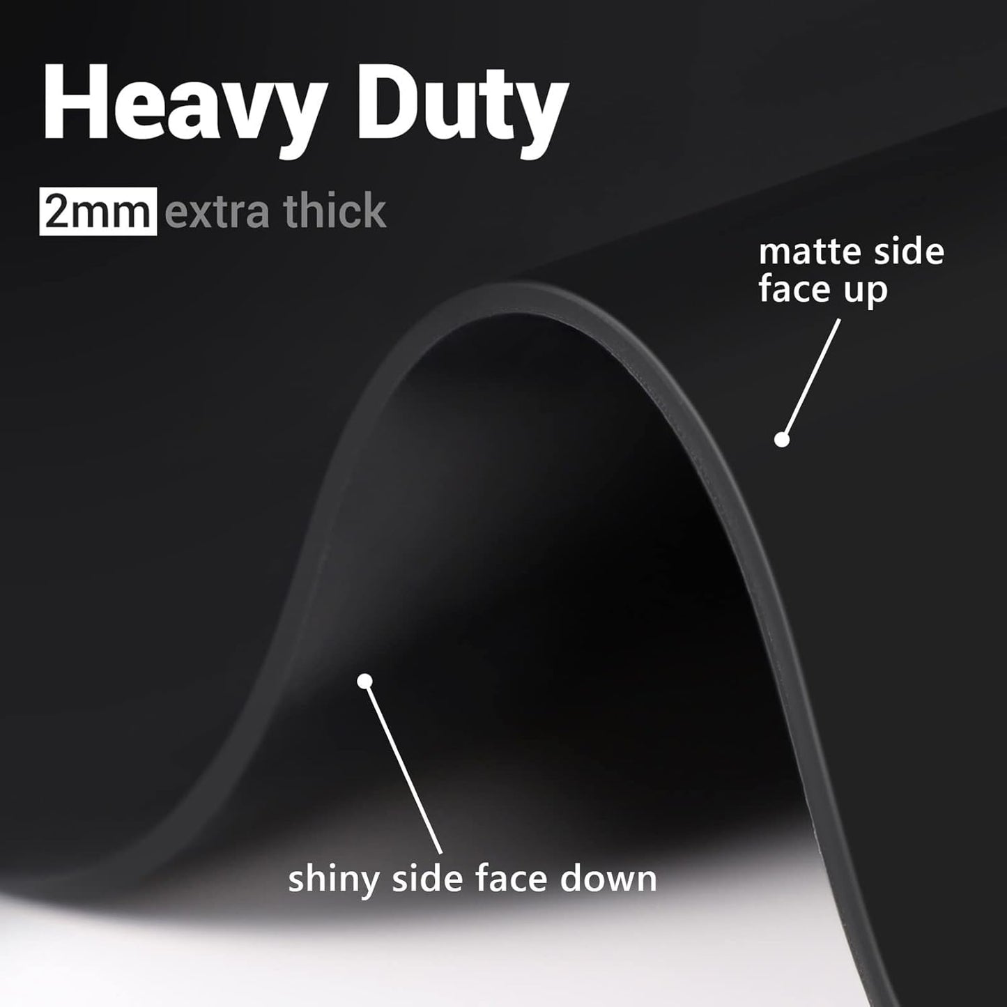Ewen 31.6"x23.5" Large Silicone Kitchen Counter Mat, 2mm Thick Heat Resistant Silicone Countertop Protector Mat Cover for Baking Air Fryer Toaster Oven Microwave Coffee Maker Cutting Board Drill Black