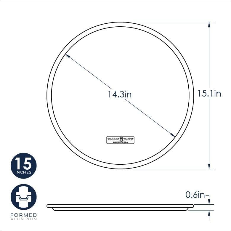 Nordic Ware Naturals 14" Traditional Pizza Pan