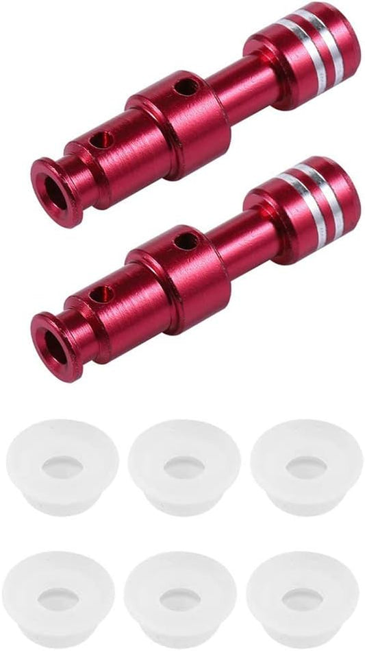 Zylione 2 Pack Float Valve - Replacement Parts with 6 Sealer Gasket - Replacement Float Valve wiht Silicone Caps for Pressure Cooker Duo/Duo Plus/Lux 8 QT,(2 Float Valves 6 Silicone Caps)
