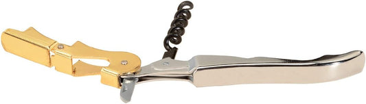 Thirsty Rhino Anggur Double Hinged Waiter's Corkscrew (Set of 12) (Gold & Chrome)