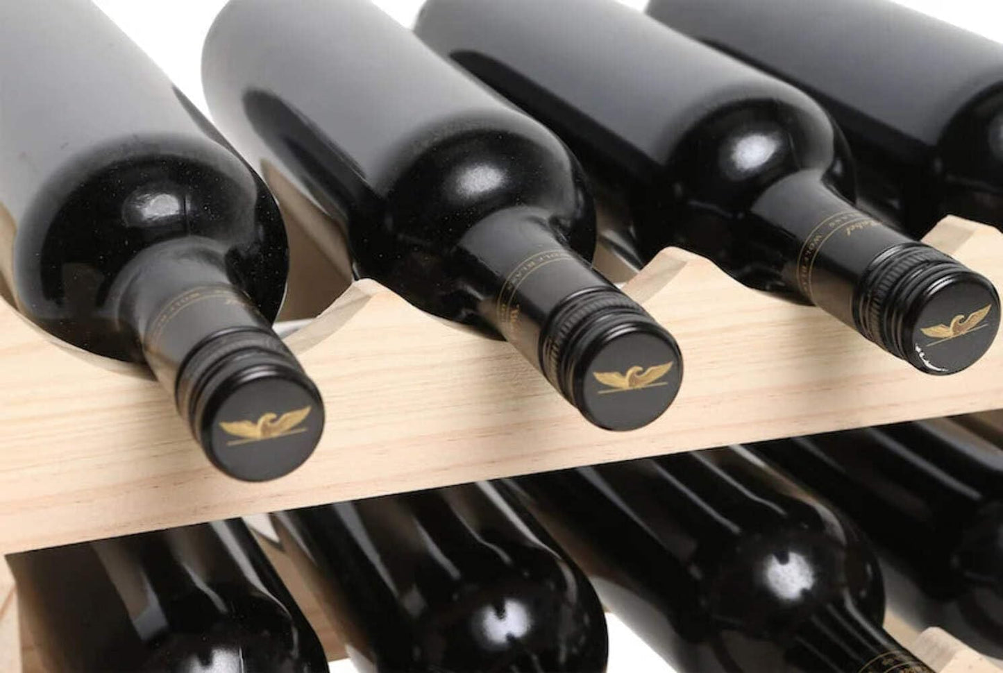 72 Bottle Wine Rack (12 Wide) Natural Pine