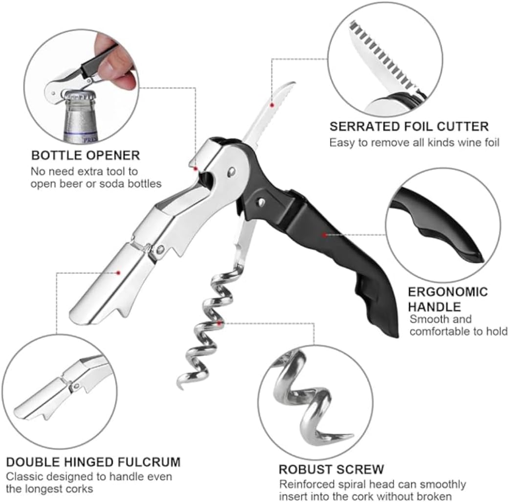 The Wine Chic Engraved Wine Key Corkscrew with Quote and Funny Sayings, Unique Back to School Gifts for Moms and Wine Lovers (Snack Pack & Cabernet)