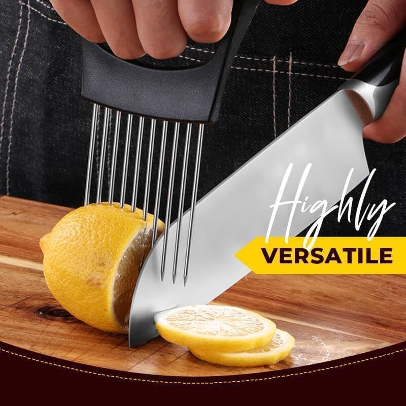 2025 Upgraded Onion Slice, New Stainless Steel Onion Chopper for Slicing, Chopper Slicing Assistant Tool, Cutter for Slicing of Meat, Onion, Potato, Tomato Kitchen Gadgets (2)