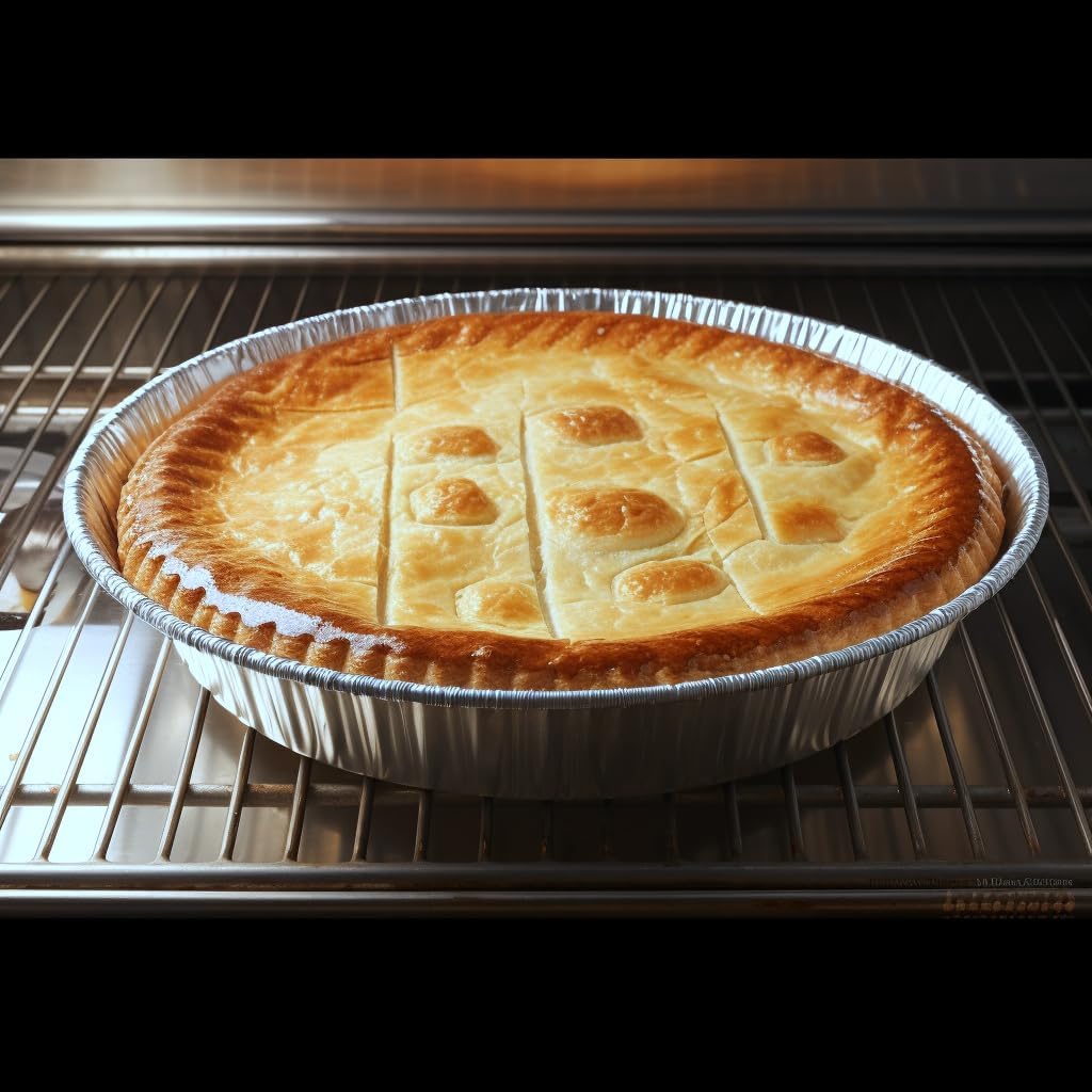 FUNSTITUTION Round Aluminum Pans with Lids (30 Pack) - 9 Inch Disposable Pie Pans - Round Aluminum Foil Pans For Baking, Grilling, Cooking, Storing, Prepping - Pie Tins with Lids