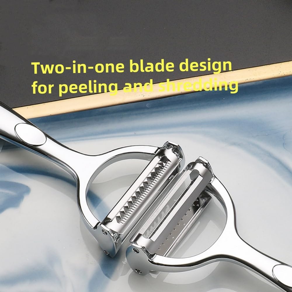 Multifunction Vegetable Peeler Julienne Peeler for Kitchen (2-in-1 peeler)
