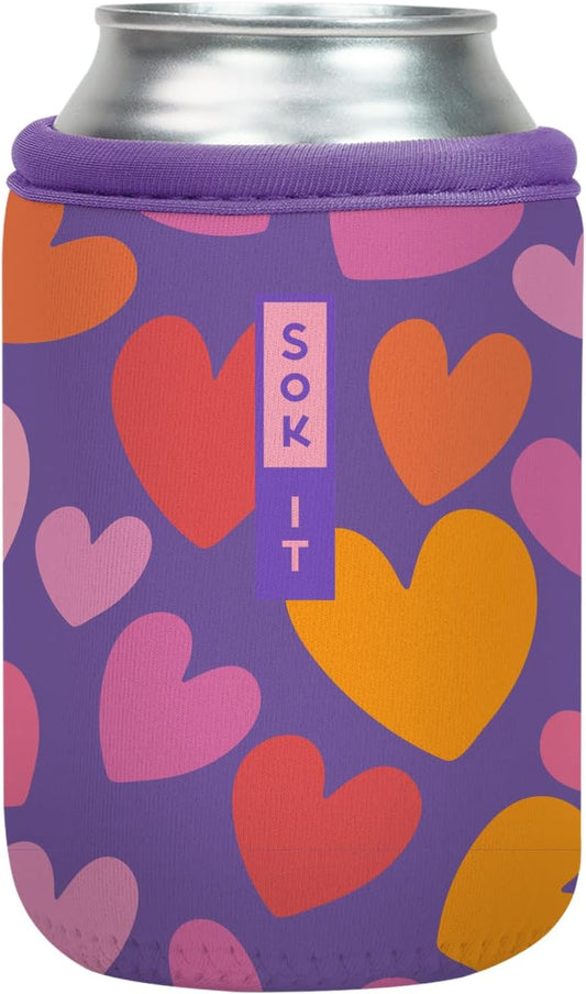 Sok It CanSok Sleeve for Beer & Soda Insulated Neoprene Cover (Hearty Hues, 12oz Can Sleeve)
