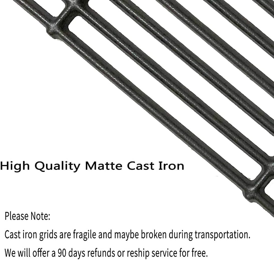 C6505A(4-Pack) 19 3/4" Cast Iron Cooking Grid Grates Replacement for Chargriller 2121, 2123, 2222, 2828, 3001, 3008, 3030, 3725, 4000, 4208, 5050, 5072, 5252, 9020