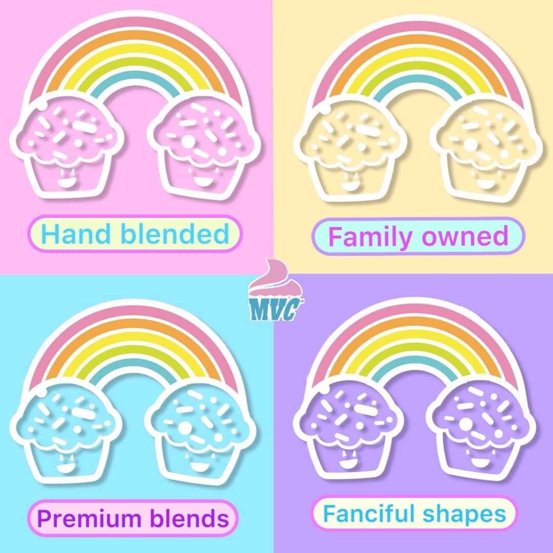 Manvscakes Sprinkles- Edible Cake and Cupcake Sprinkles with Assorted Shapes and Sizes, Metallic Sprinkle Mix for Cookies, Ice Cream, Cake and Cupcake Decorating, 4 oz (Pink, Black, and Blue)