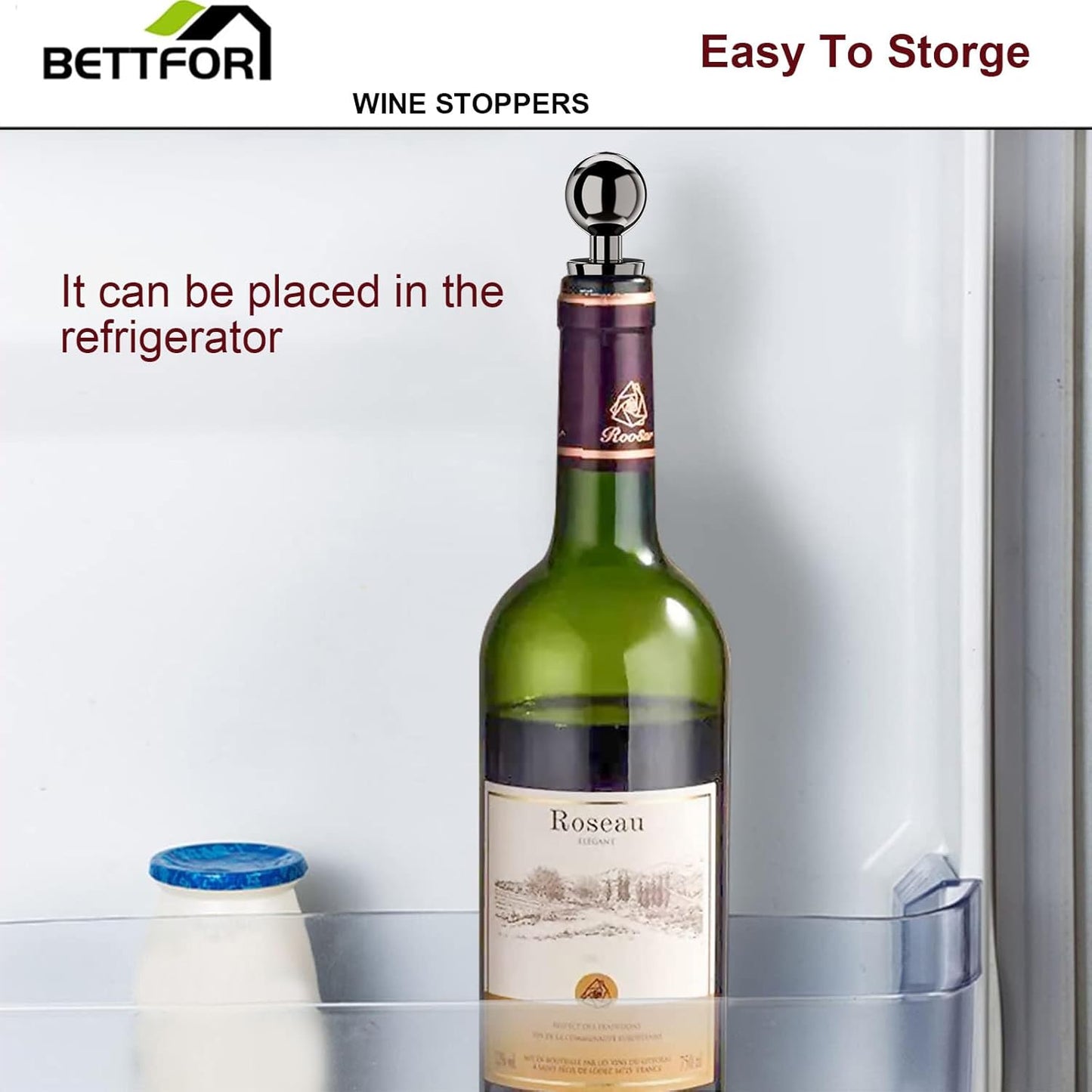 Wine Stoppers for Wine Bottles 3Pcs Vacuum Wine Bottle Stopper with Silicone Reusable Wine Corks, Leak proof Keep Fresh Suitable for Standard (Black, 3 Pack)