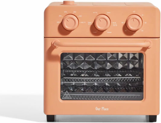 Our Place Wonder Oven | 6-in-1 Air Fryer & Toaster Oven with Steam Infusion | Compact, Countertop Friendly, Fast Preheat, Multifunctional | Air Fry, Toast, Roast, Bake, Reheat & Broil | Spice