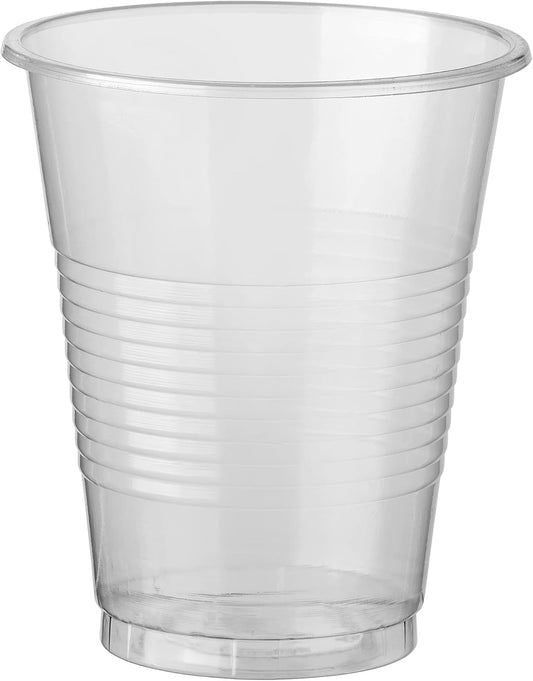 Bluetable Plastic Cups Bulk Disposable Clear Cups 7 oz - 600 Count BPA-Free - Good For Cold Drinks, Party Cups, Water Cooler Dispenser, Transparent Cups for Juice, Ice Tea, Soda [600 Pack/Case]