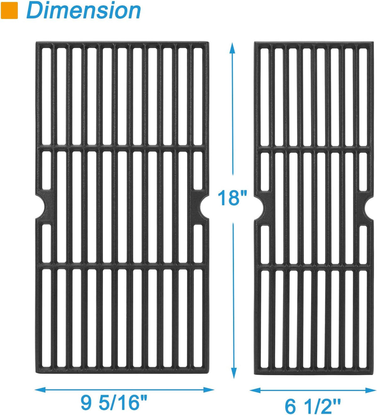 18" Grill Replacement Grate for Charbroil Performance 4-Burner Grill 463377017, 463376018P2 463376117 463376017P1 463377117 463673617 G470-0002-W1 G321-0006-W1