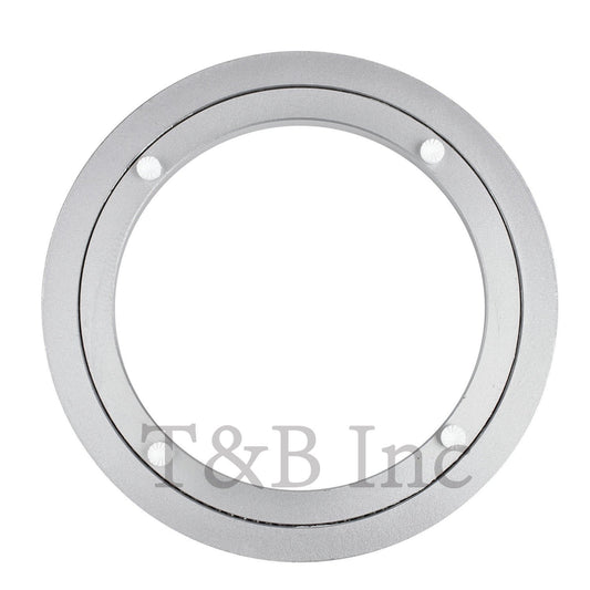 TamBee Aluminum Lazy Susan Heavy Duty Metal Rotating Hardware Turntable Bearing Ring Lazy Susan Base Only (8-Inch Heavy Duty)
