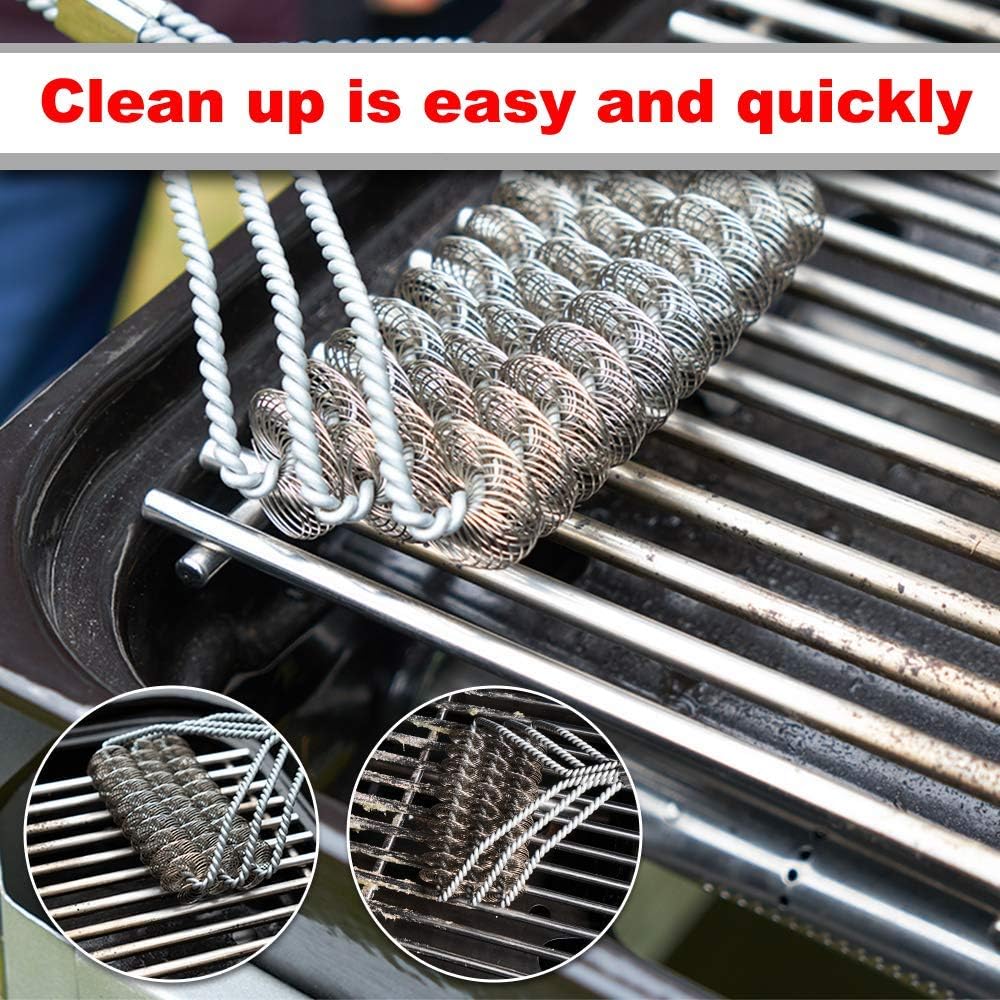S6505A (4-Pack) 19 3/4" Stainless Steel Cooking Grid Grates Replacement for Chargriller 2121, 2123, 2222, 2828, 3001, 3030, 3725, 4000, 5050, 5252 Set of 4