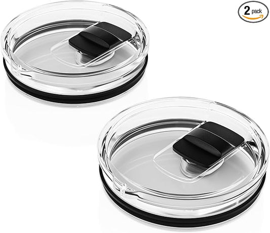 30 oz Tumbler Lid for YETI, 2 Pack Replacement Lids for YETI 30oz Tumbler, 14 oz Mug and 35 oz Straw Mug, Spill Proof Coffee Cup Covers with Magnetic Slider, Gift, BPA Free