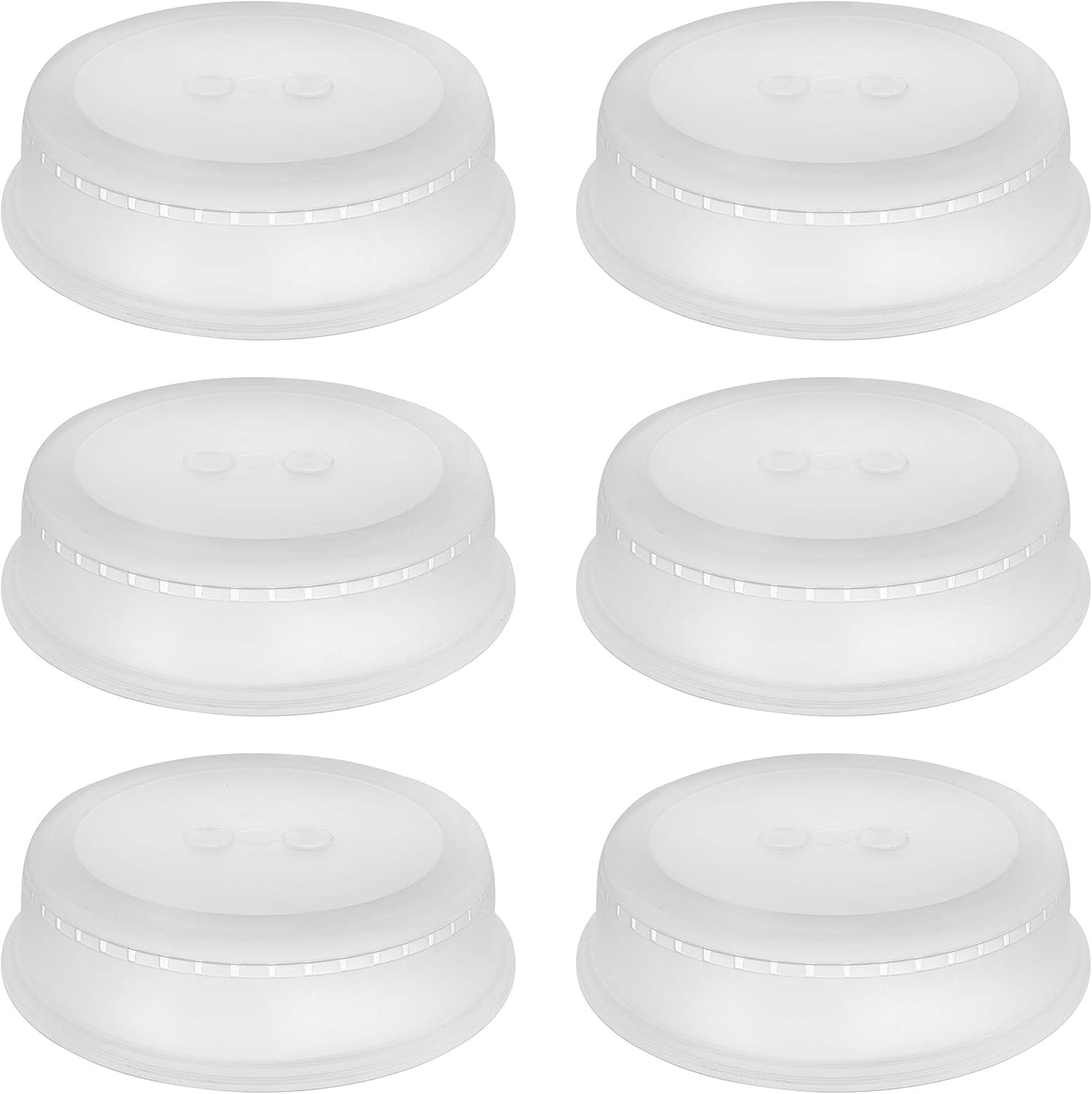 YBM Home Microwave Splatter Cover Keeps Your Microwave Spotless During Food Heating, Anti-Splatter Plate Lid Cover, BPA Free and Dishwasher Safe, 11 Inch ba293 Pack of 6