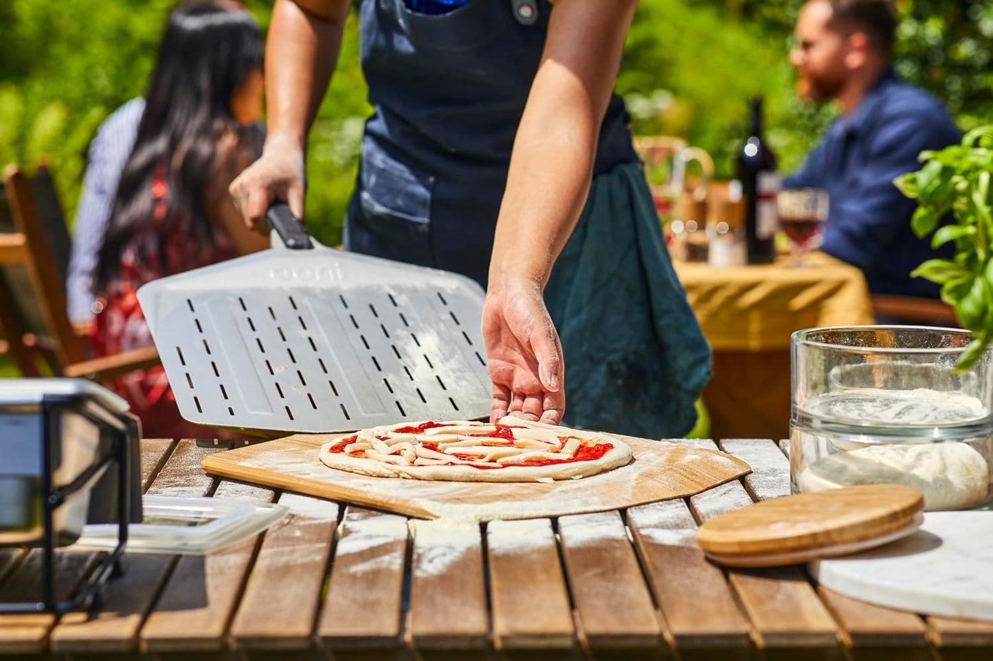 ooni 16” Bamboo Pizza Peel – Wooden Pizza Peel 16 Inch, Pizza Spatula Paddle, Pizza Cutting Board, Wood Pizza Turning Peel, Pizza Oven Accessories, Pizza Tools, Pizza Peel Wood, Pizza Board