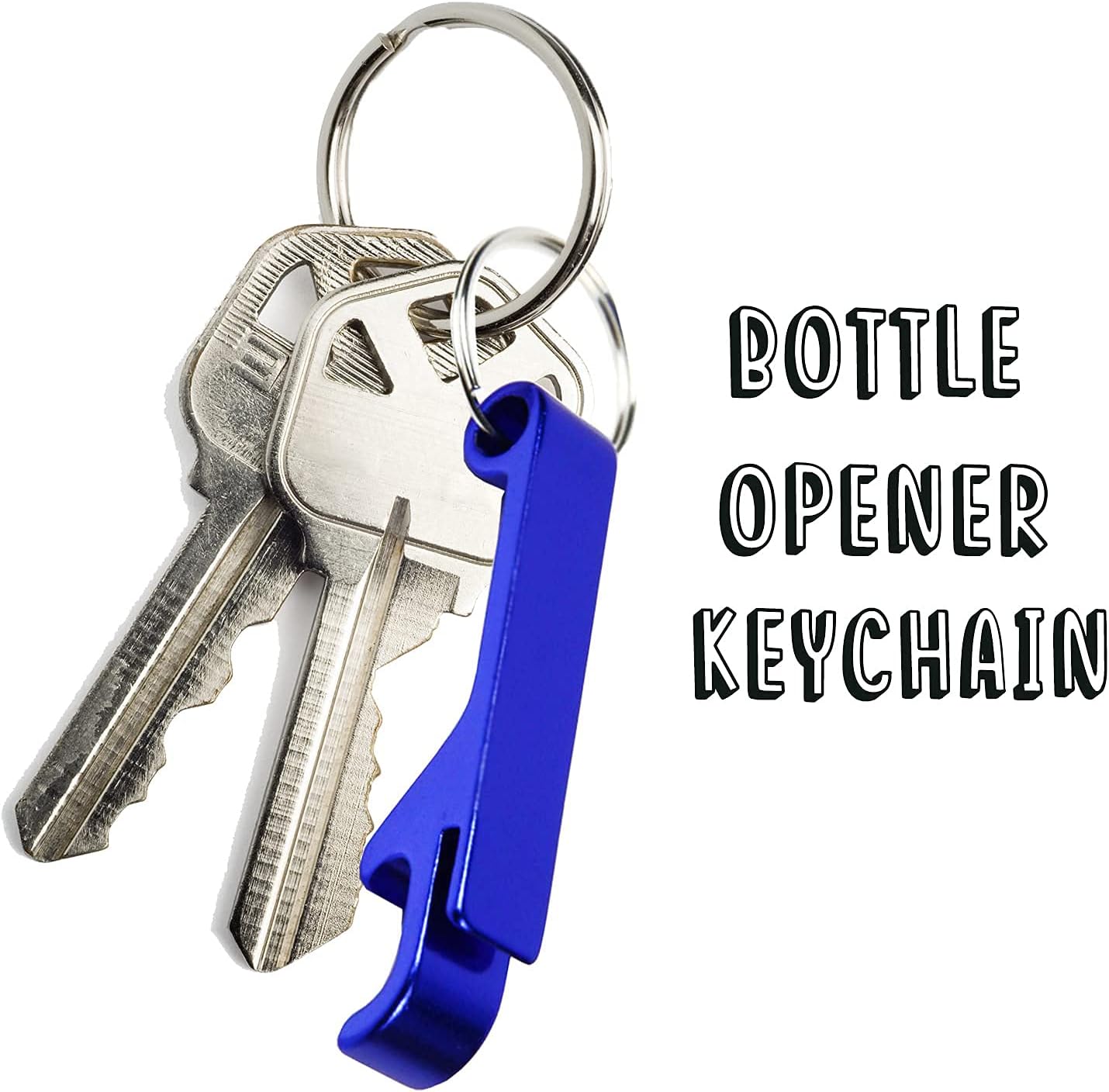 Slavna 100 Bottle Opener Keychain Bulk for Men Women Multicolor Aluminum Key Chain Beer Can Bottle Opener for Party Favor Wedding Favor Bartender Groomsmen Fathers Day