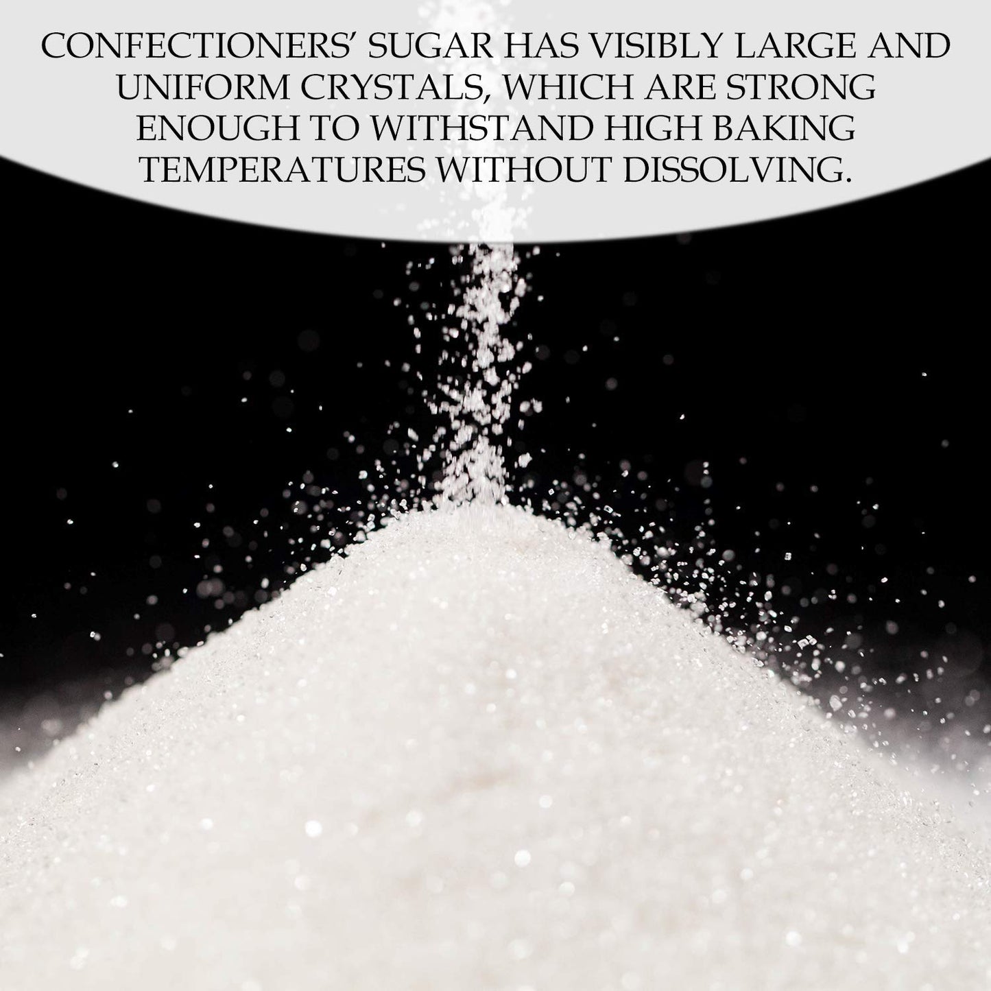 The Spice Lab Confectioners Sugar - Extra Coarse Sugar - 1 Pound - Con AA - Sugar Crystals for Baking and Cupcake Decorations - Excellent for Decorating Candy - Perfect for Bakeries