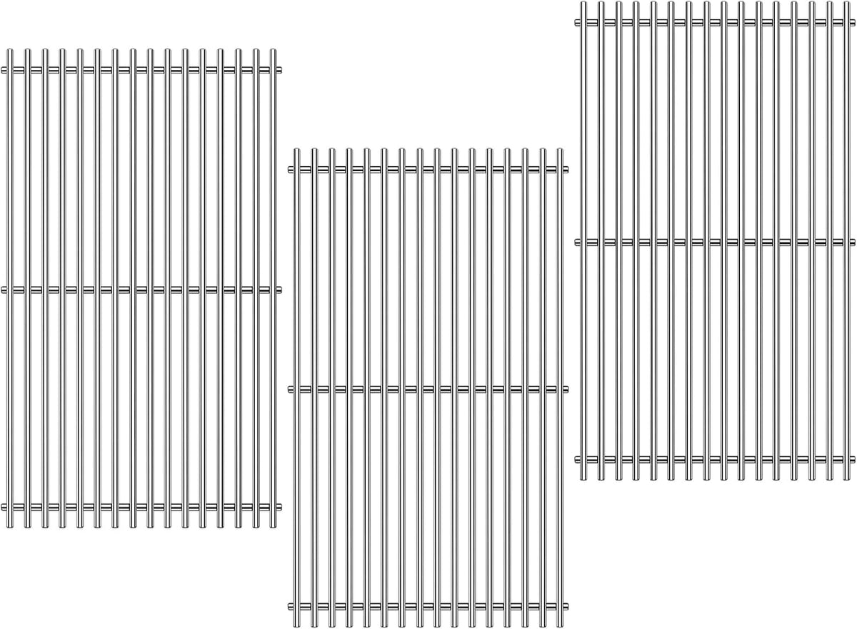 Grill Grates Replacement for Weber Grill Parts Weber Genesis II E-410, S-410, E/S-415, E/S-435, LX E/S-440, 66089, 66097, Stainless Steel Genesis 2 Flavorizer Bars Grids BBQ Grill Accessories