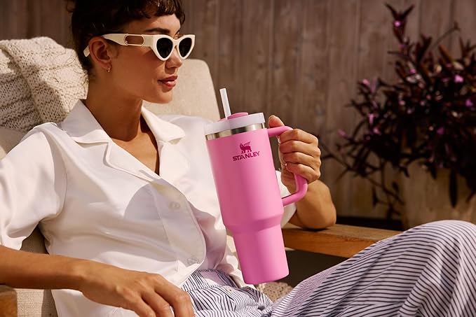 STANLEY Quencher H2.0 Tumbler with Handle and Straw 30 oz | Flowstate 3-Position Lid | Cup Holder Compatible for Travel | Insulated Stainless Steel Cup | BPA-Free | Cobalt