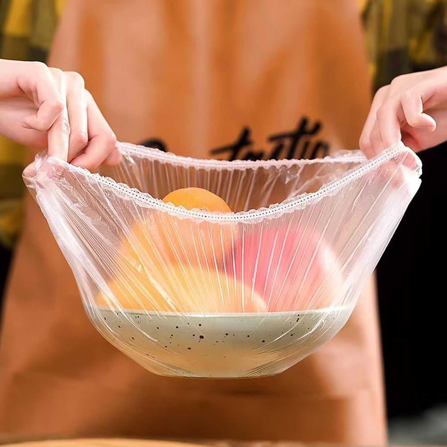 300PCS Elastic Food Covers Fresh Keeping Bags Disposable Stretchable Bowl Covers Universal Kitchen Wrap Seal Bags for Food Storage Bread Proofing and Outdoor Picnics, Adjustable Household Plastic Wrap