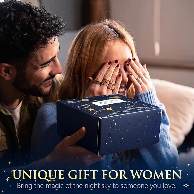 Birthday Gifts for Women, 9pcs Starry Sky Christmas Gift Ideas Mothers Day Gift Baskets Unique Birthday Anniversary Box Self Care Set for Her Mom Sister Wife Friend Friendship Teacher Boss Lady
