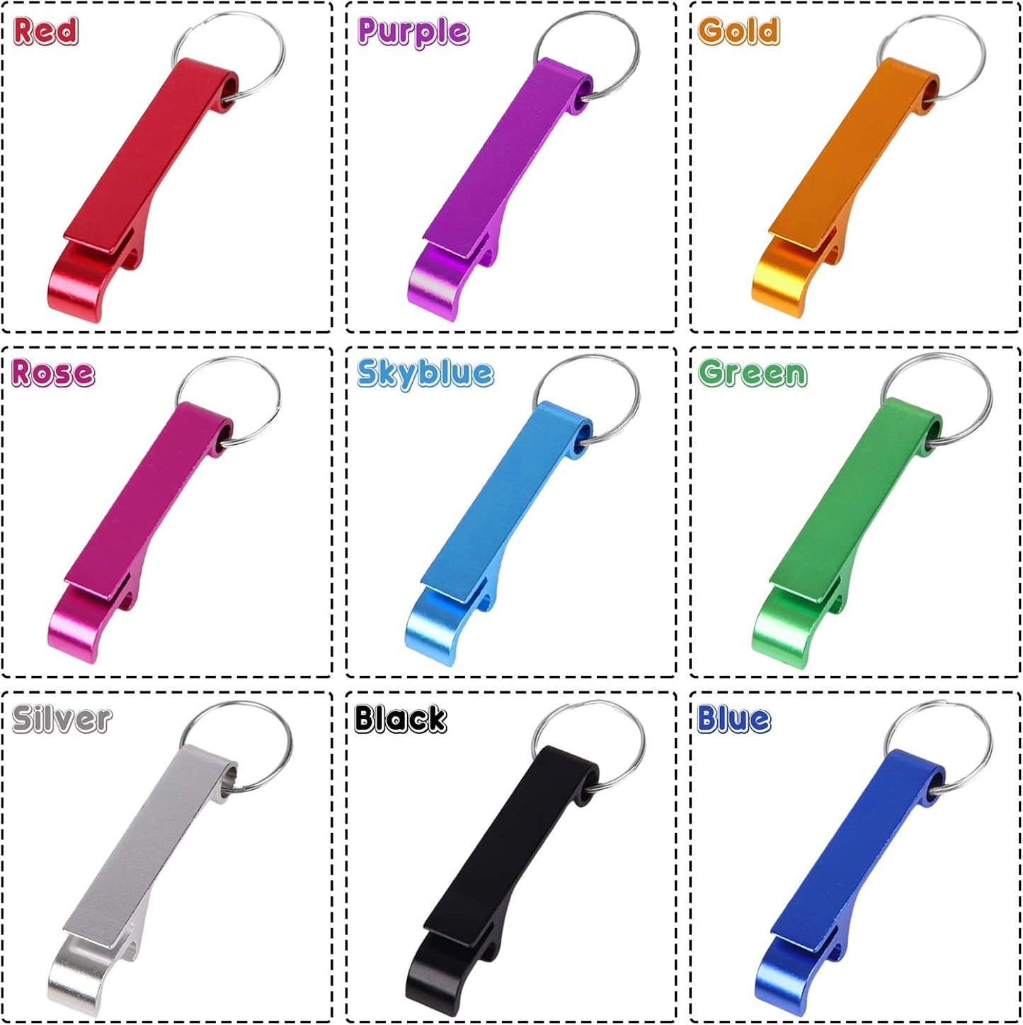 200PCS Personalized Bottle Opener Keychain Bulk Custom Beer Bottle Opener with Logo Text Engraved Wedding Bottle Opener Favors Customized Gifts for Guests Baby Shower Birthday Party-Pink