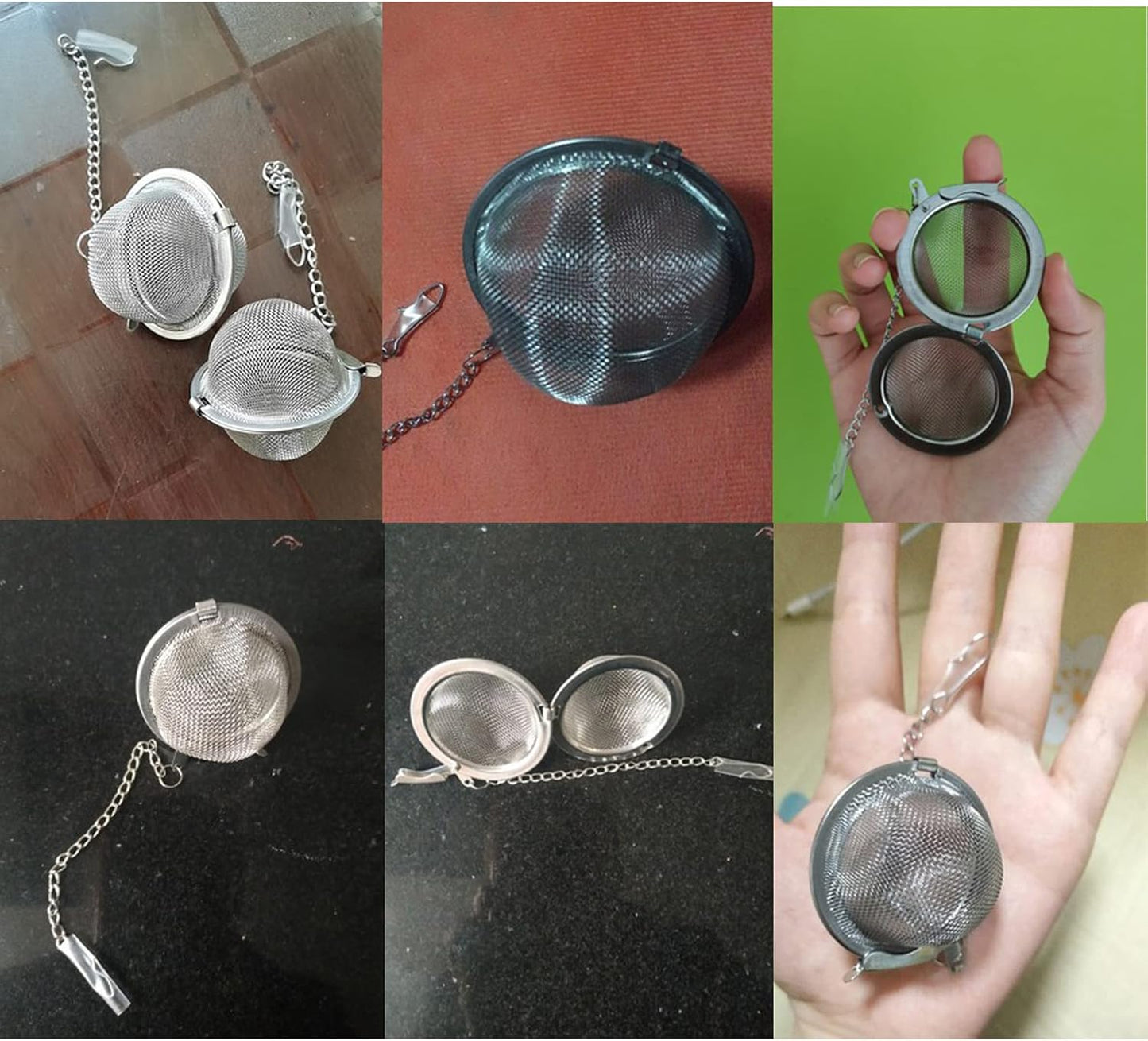 10PCS Tea Infuser, Upgraded Tea Strainer, Premium Tea Infusers for Loose Tea, Tea Steeper, Tea Ball for Tea Flavoring Herbal Spices Seasonings