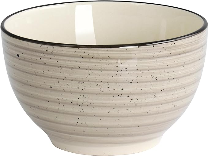 Elama Gia 24 Piece Stoneware Dinnerware Set (Cream)
