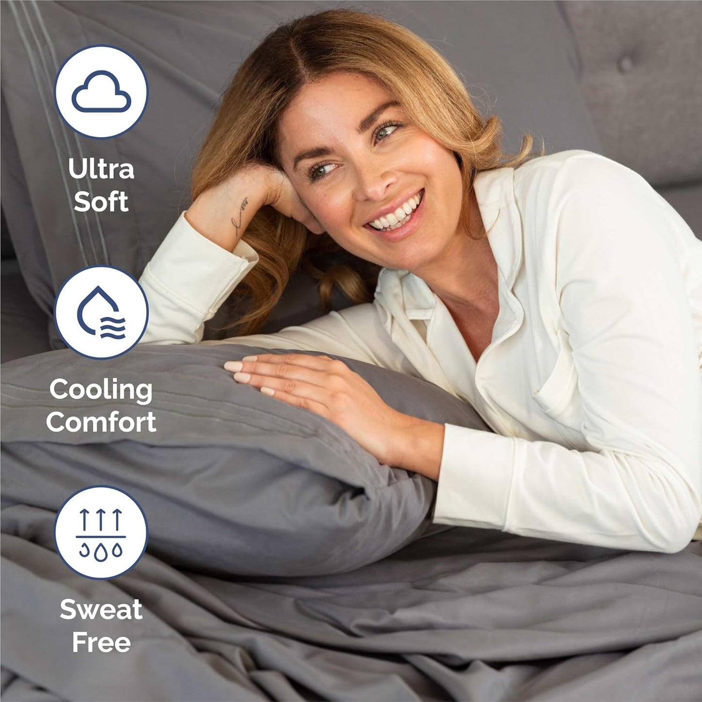 Split King Size 5 Piece Sheet Set - Comfy Breathable & Cooling Bed Sheets Set - Hotel Luxury Bedding for Women, Men, Kids, Teens, Boys & Girls - Deep Pockets, Soft, Wrinkle Free - Oeko-Tex - Dark Grey