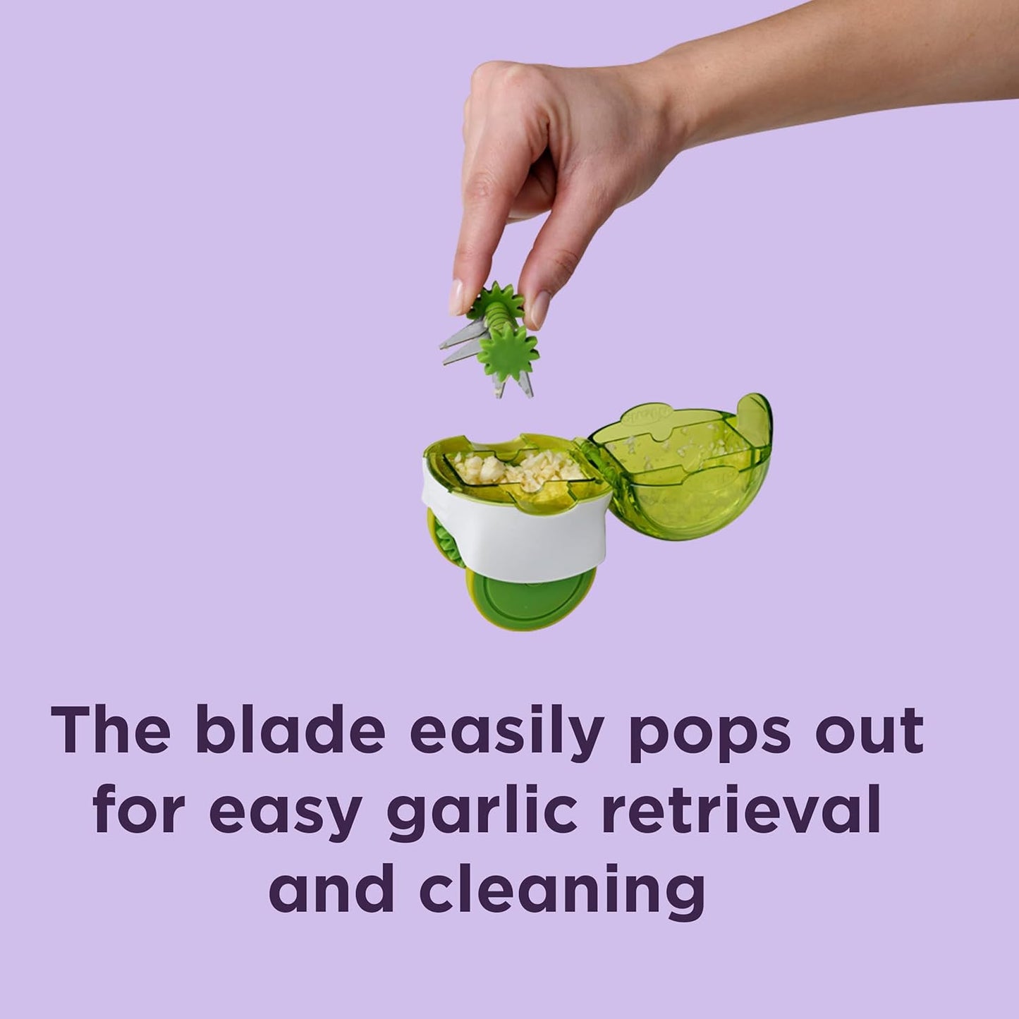Chef'n 102-663-011 GarlicZoom Garlic Chopper, XL, Green