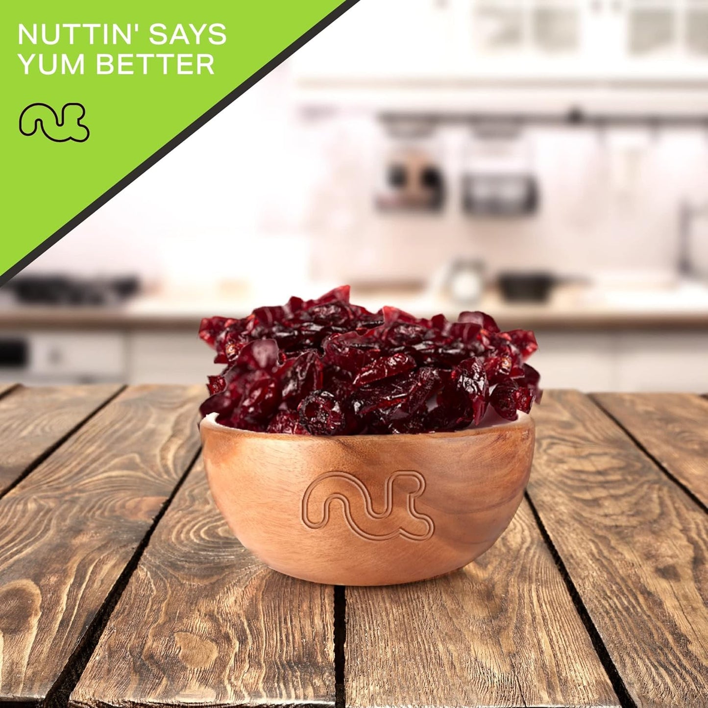 NUT CRAVINGS - Sun Dried Whole Cranberries, Lightly Sweetened (80oz, 5 LB) Bulk Dry Fruits Packed Fresh in Resealable Bag - Sweet Healthy Snack, Naturally Grown, Vegan, Kosher