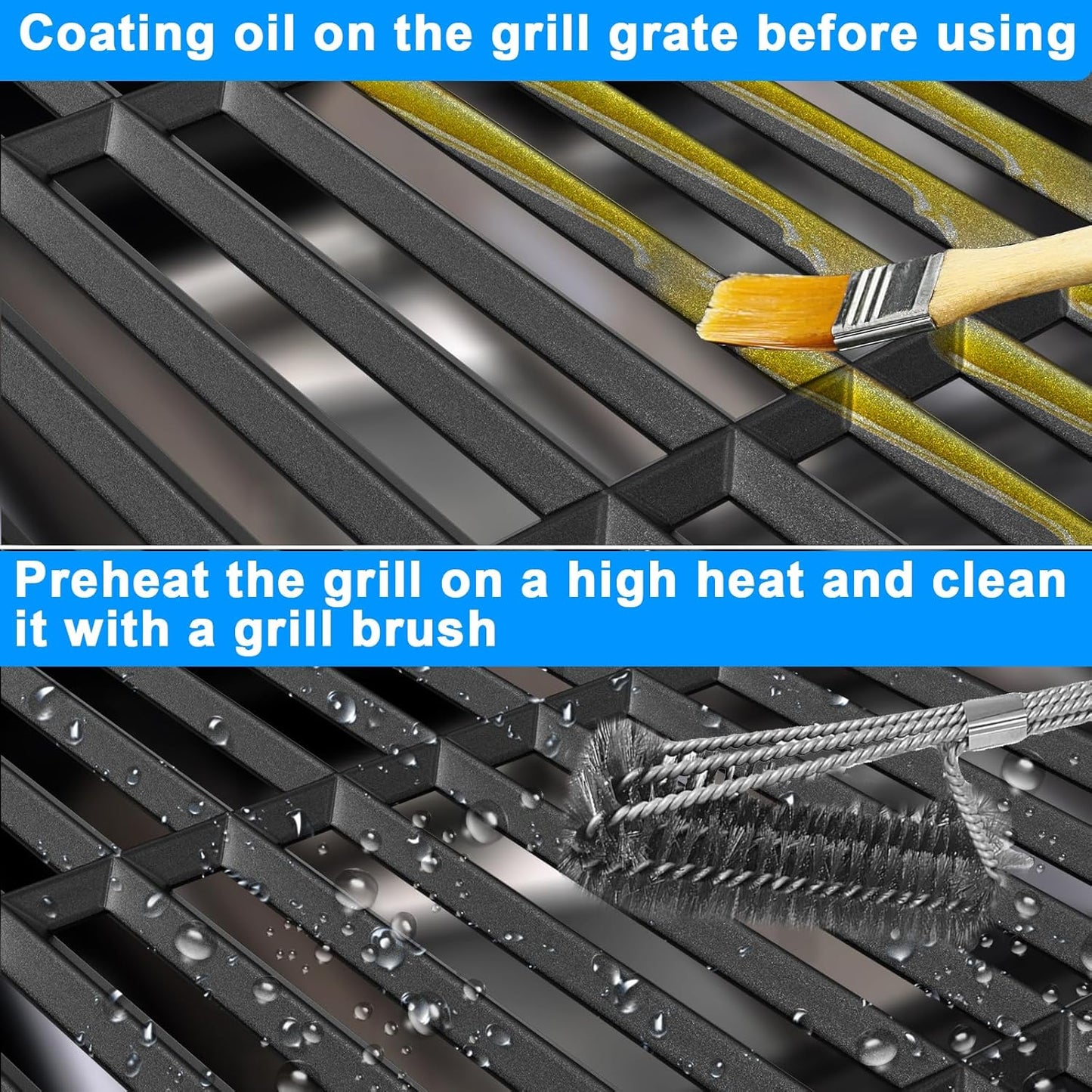 Cooking Grate for Weber Genesis II 300 Series Gas Grills Genesis II E-310 S-310 E-315 S-335 S-345 Genesis II SE-310/330/335 Genesis II LX E-340/ S-340, Replacement Parts for Weber 66095 66802 66805
