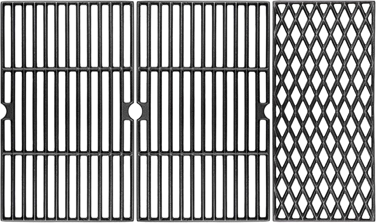 Cast Iron Grill Grates for Dyna glo 4 Burner DGH450CRP DGH450CRP-D, 5 Burner DGH485CRP DGH474CRP DGB494SPB, for Kenmore 146.16132110 146.23678310, Cooking Grate Replacement Parts