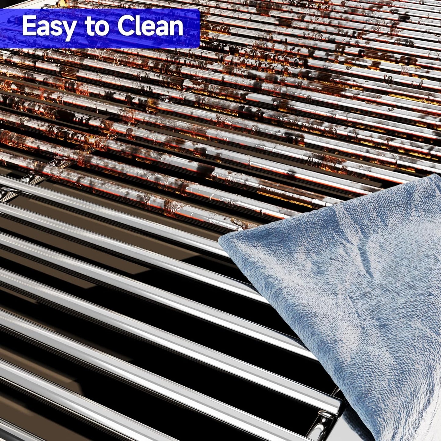 17/17.5/19.5 Inch Stainless Steel Cooking Grates for Weber Spirit I & II 200 Series Spirit E210 Spirit E220 Spirit S210, Spirit S220 with Front Control, Weber 7637 Gas Grills