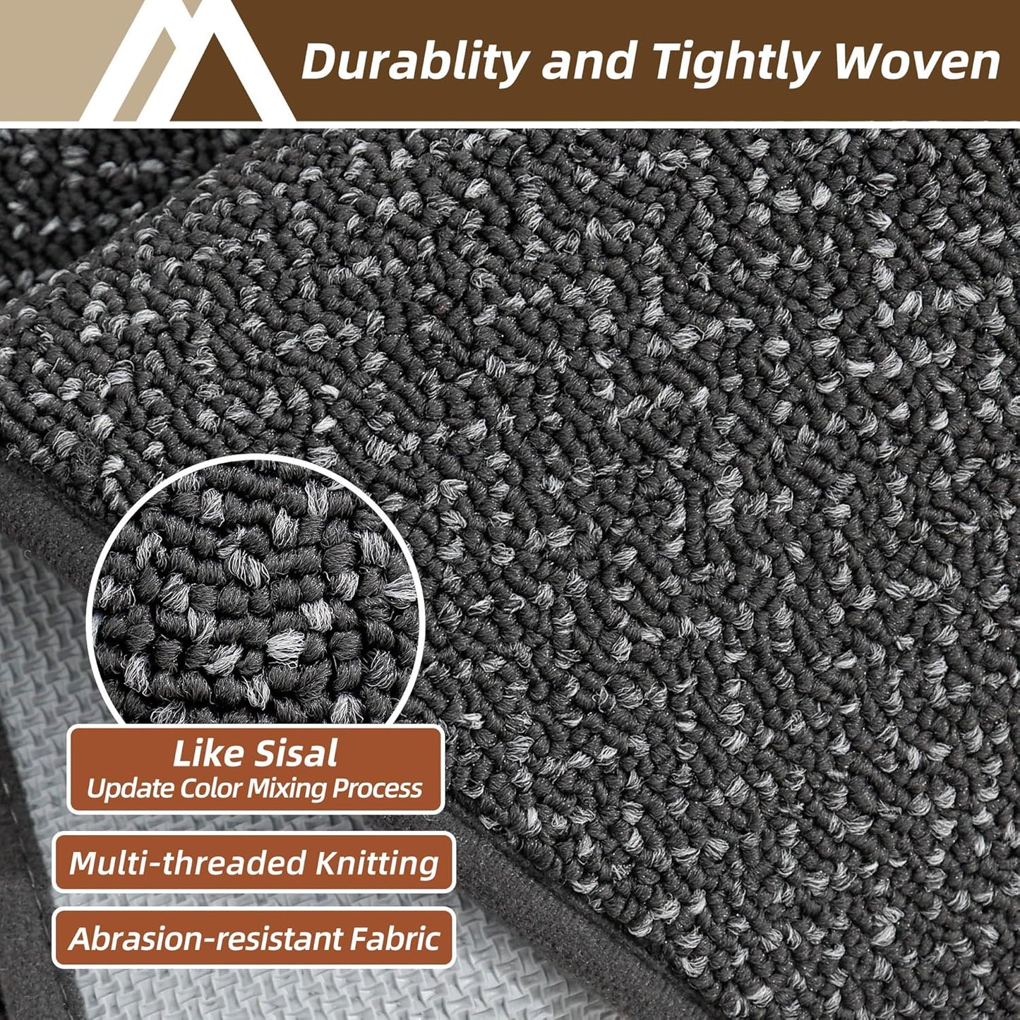COSY HOMEER Kitchen Rugs 20"x32" Non-Slip Kitchen Mats for Floor Absorbent Stain Resistant Kitchen Floor Mat Machine Washable Rugs for Kitchen,Hallway,Sink,Dark Grey
