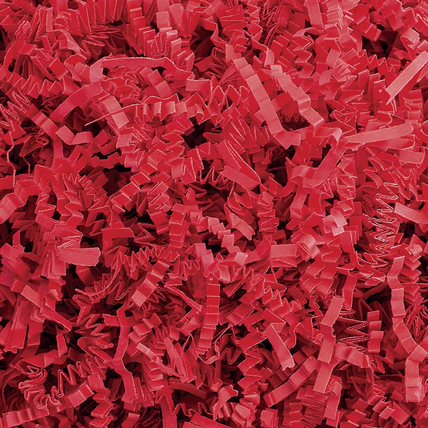 MagicWater Crinkle Cut Paper for Gift Baskets - 2LB - Red - Perfect for Shredded Paper Filler, Basket Filler, Gift Boxes, Bridesmaid Gifts, Halloween Stuffers & More – Ideal for All Occasions