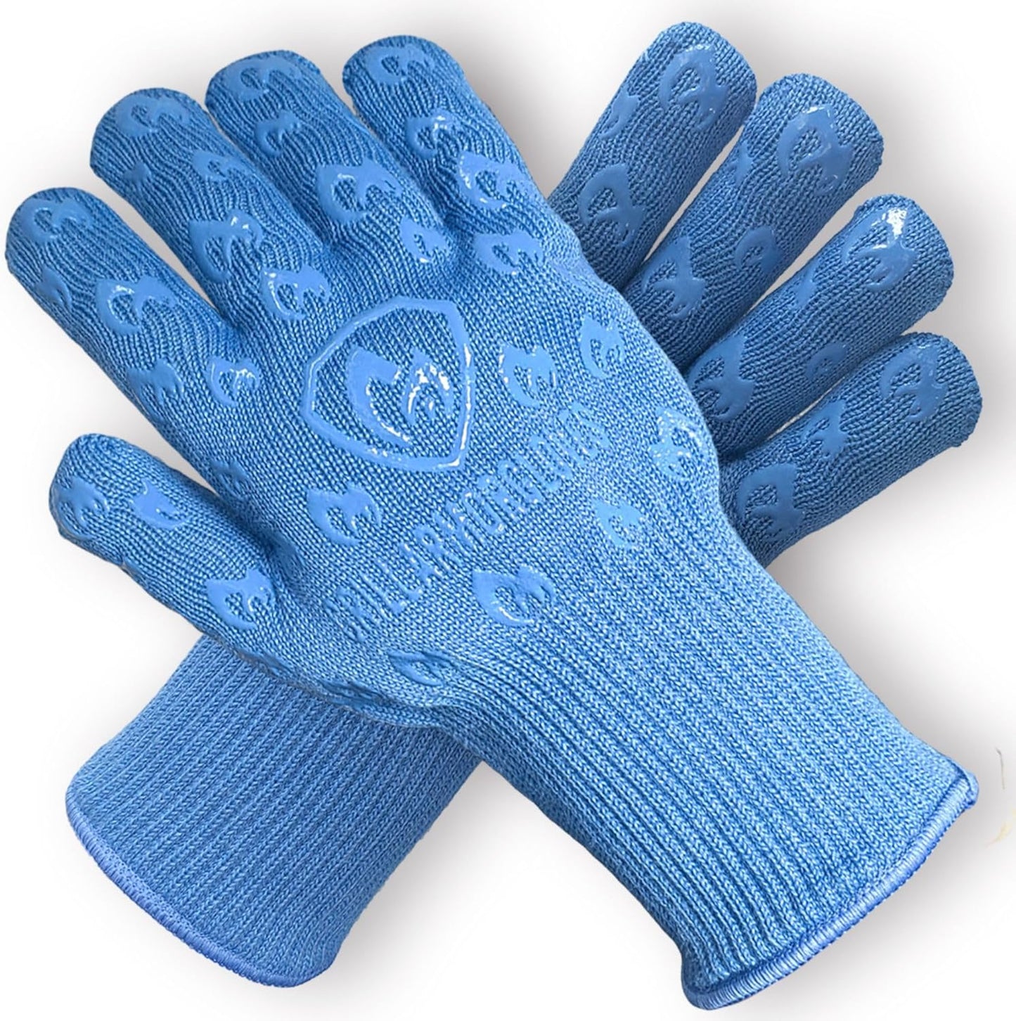 Grill Armor Oven Gloves 932°F Extreme Heat & Cut Resistant Oven Mitts with Fingers for BBQ, Cooking, Grilling, Baking – Accessory for Smoker, Cast Iron, Fire Pit, Camping, Fireplace and More