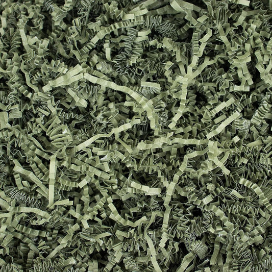MagicWater Crinkle Cut Paper for Gift Baskets - 2LB - Army Green - Perfect for Shredded Paper Filler, Basket Filler, Gift Boxes, Bridesmaid Gifts, Halloween Stuffers & More – Ideal for All Occasions